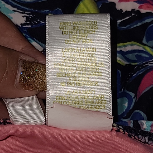 Anne Cole sz 24W Blue Floral One Piece Swimsuit - Picture 5 of 5